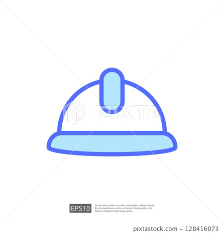 Construction Helmet Icon Representing Home Renovation and Safety Measures in the Industry Construction Helmet Icon Representing Home Renovation and Safety Measures in the Industry 128416073