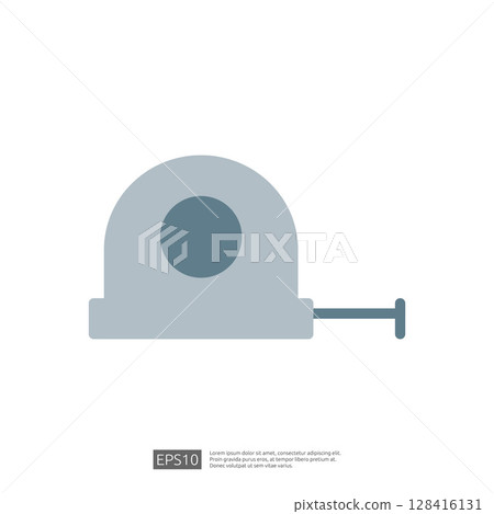 Measuring Tape Icon for Home Renovation Projects and Workspace Planning Tools 128416131