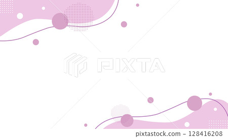 Simple and cute wave frame Simple and cute wave frame 128416208