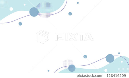 簡單可愛的波浪框 簡單可愛的波浪框 128416209