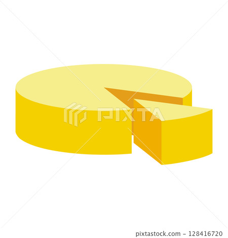 一塊起司的向量圖 128416720