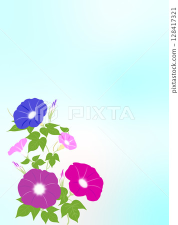 Morning glory background illustration 128417321