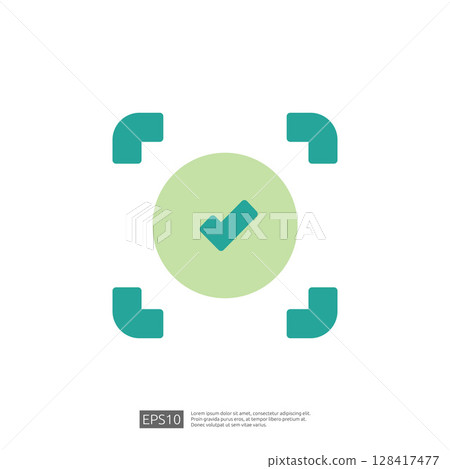 Universal Checkmark Icon Representing Law and Judgement with Symbolic Elements of Approval and Verification in a Professional Context Universal Checkmark Icon Representing Law and Judgement with Symbolic Elements of Approval and Verification in a Professional Context 128417477