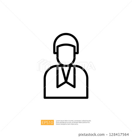 Minimalist Icon Representing a Legal Professional in a Formal Setting for Law and Judgment Theme Minimalist Icon Representing a Legal Professional in a Formal Setting for Law and Judgment Theme 128417564