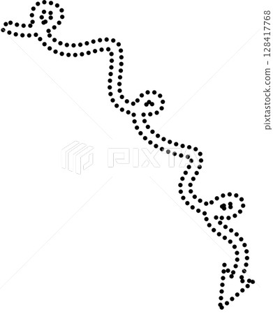 Arrow zigzag and curved stripes design with dotted lines Arrow zigzag and curved stripes design with dotted lines 128417768