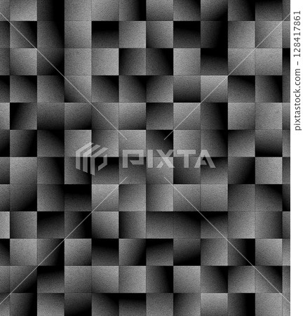 Abstract background showing dark and light gray textured squares creating geometric pattern Abstract background showing dark and light gray textured squares creating geometric pattern 128417861