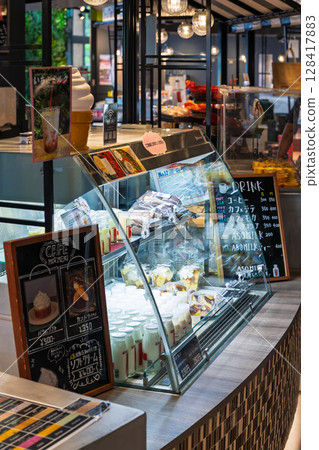 Inside the store (souvenirs/cafe/sweets) Rose Garden Hanaasobi 128417883