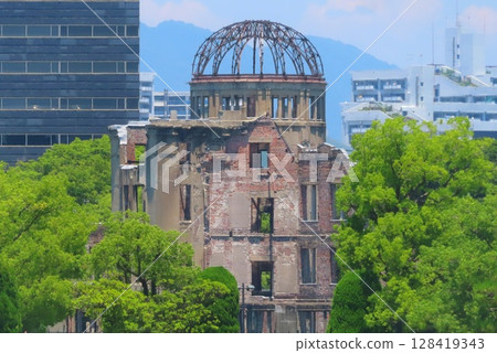 [廣島縣] 原子彈爆炸圓頂屋與和平紀念公園 128419343