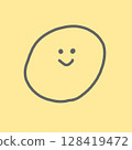 Yellow smiley face 128419472
