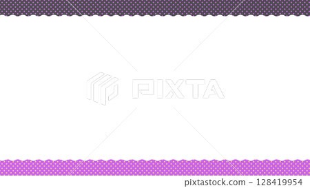萬聖節彩色圓點框架背景，黑色和紫色 128419954