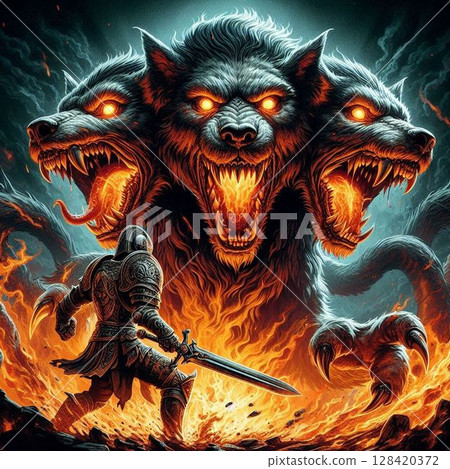 Enraged Cerberus 128420372