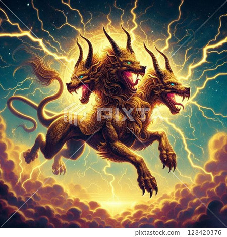 Enraged Cerberus 128420376