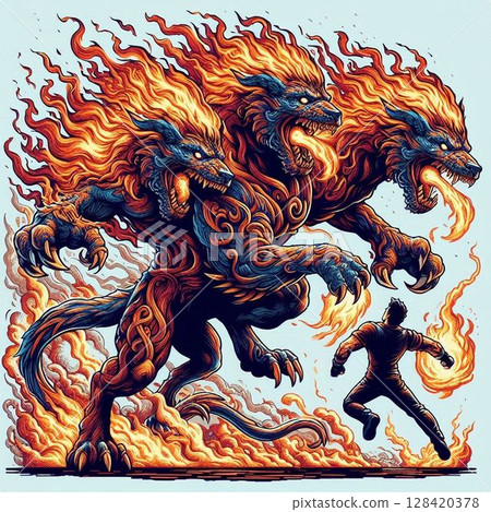 Enraged Cerberus 128420378