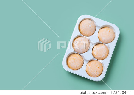 Japanese Mango ice cream mochi 128420461