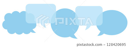 Vector illustration of various speech bubbles. Communication concept. 128420695