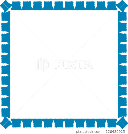 Colorful and cute decorative frame | Square 128420925