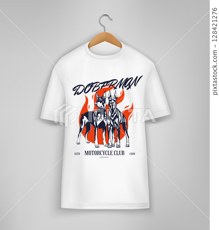 Doberman Pinscher Domestic Dog T-Shirt 128421276
