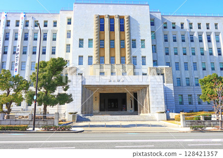 大阪府大阪市大阪府廳舍風景 128421357