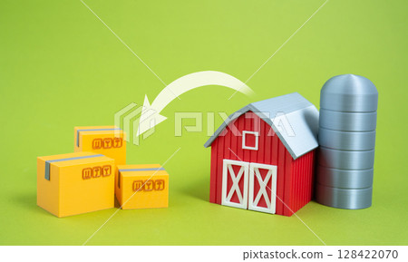The farm produces agricultural products. Agricultural independence, seasonal harvests, and food security. The farm produces agricultural products. Agricultural independence, seasonal harvests, and food security. 128422070