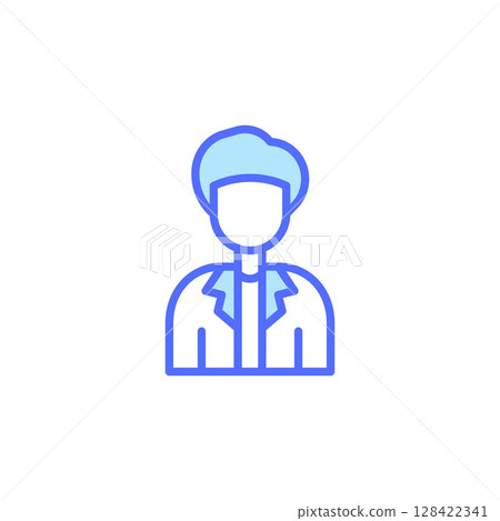 Medical Icon Representing a Healthcare Professional in a Professional Attire for Patient Care and Treatment in a Healthcare Setting Medical Icon Representing a Healthcare Professional in a Professional Attire for Patient Care and Treatment in a Healthcare Setting 128422341