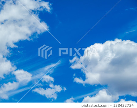 Blue sky and white clouds 128422724