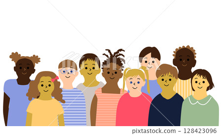 10 children from various countries 10 children from various countries 128423096