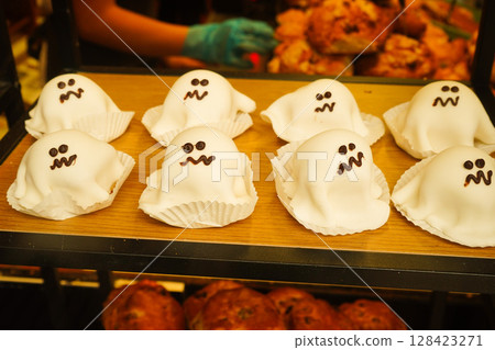 Ghosts lined up in store 128423271