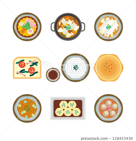 Gunma gourmet illustration set 2 128423430