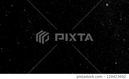 Abstract animation of falling snowflakes and stars in a dark, star-filled night sky 128423692