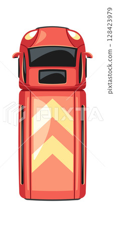 Red car urban service vehicle 128423979