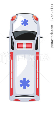 Ambulance van city medical vehicle 128424154