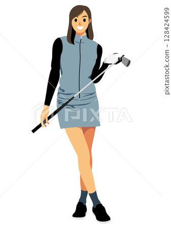 女職業高爾夫球手 128424599