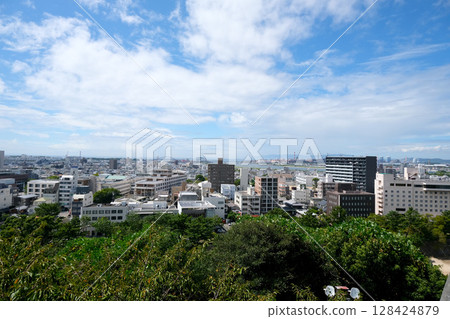 Wakayama City, Wakayama Prefecture_West view from Wakayama Castle 9_September 2024 Wakayama City, Wakayama Prefecture_West view from Wakayama Castle 9_September 2024 128424879