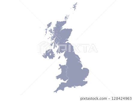 Grey administrative divisions map of the United Kingdom (Map of United Kingdom) Grey administrative divisions map of the United Kingdom (Map of United Kingdom) 128424963