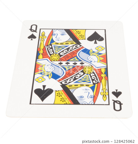 card gambling on white game luck queen spades 128425062