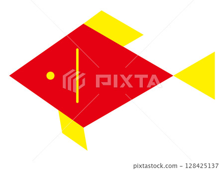 Illustration material fish red Illustration material fish red 128425137