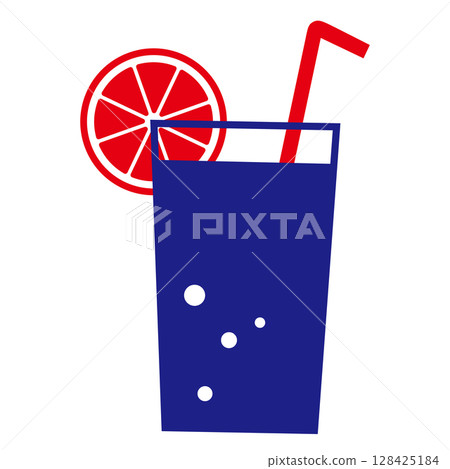 Illustration material Drink Cocktail Illustration material Drink Cocktail 128425184