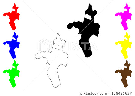 Bukan city (Islamic Republic of Iran, Persia, IRI, West Azerbaijan province) map vector illustration, scribble sketch Bukan map Bukan city (Islamic Republic of Iran, Persia, IRI, West Azerbaijan province) map vector illustration, scribble sketch Bukan map 128425637
