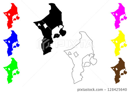 Eslamshahr city (Islamic Republic of Iran, Persia, IRI, Tehran province) map vector illustration, scribble sketch Islam Shahr map Eslamshahr city (Islamic Republic of Iran, Persia, IRI, Tehran province) map vector illustration, scribble sketch Islam Shahr map 128425640