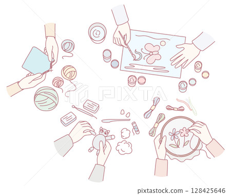 Join us for an engaging Creative Arts and Crafts Workshop featuring Various Unique Handicrafts 128425646