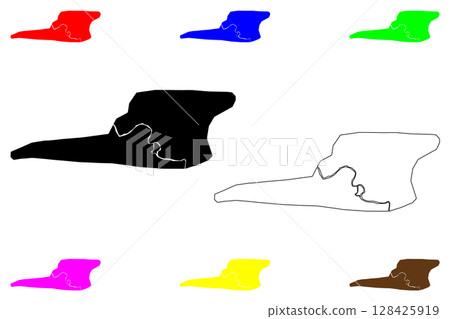 Zakho city (Republic of Iraq, Governorate Duhok) map vector illustration, scribble sketch Zaxo or Zakhu map Zakho city (Republic of Iraq, Governorate Duhok) map vector illustration, scribble sketch Zaxo or Zakhu map 128425919