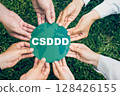 The Corporate Sustainability Due Diligence Directive (CSDDD) concept. 128426155
