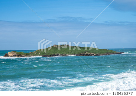 Pessegueiro Island, Ilha do Pessegueiro is a small island located along the southwest coast of Porto Covo, Portugal 128426377