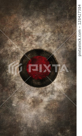 Elegant Art Red Circle Grunge Background Design Vintage Style Textured Image Old 128427384