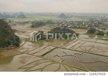 landscape in Ninh Binh. 128427629