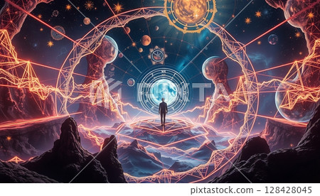 Cosmic Gateway to Infinite Realms 128428045