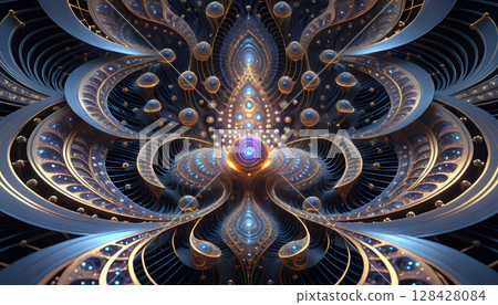 Celestial Fractal Cosmic Symphony 128428084