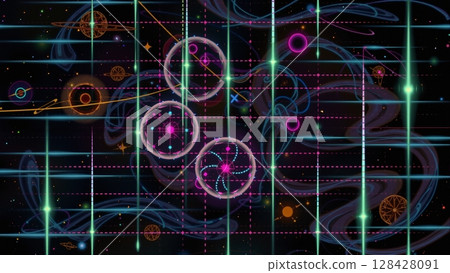 Abstract Cosmic Dance in Progress 128428091