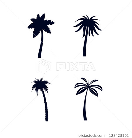 Tropical Palm Trees 128428301