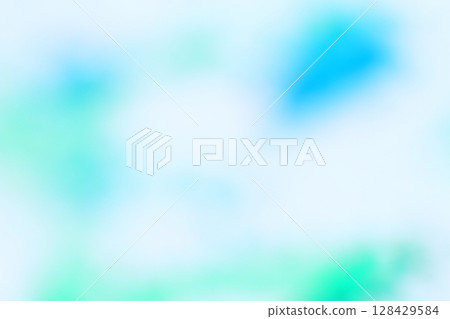 柔和的藍綠色散景/圓形散景背景 128429584
